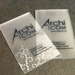 PVC商務名片 專業(yè)印務賦予商務新形象